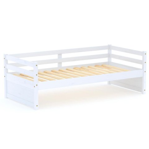 Cama Solteiro Slim Rb Madeira Maciça Branco Housin