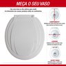 Tampa de Vaso Sanitário Mebuki Universal Oval Cinza - 4