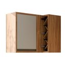 Ver imagem 5 de Armário Aéreo Cozinha Modulado Tempranillo Canto Reto C/ 1 Porta 98cm Amendoa/off White - Ronipa