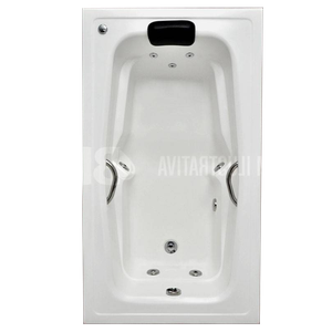 Banheira Retangular Barcelona COMPLETA com hidro em acrílico  220V