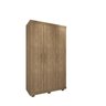 Guarda Roupa Lion 3 Portas 2 Gavetas com Pés - Lanza:Noce Bronze - 1