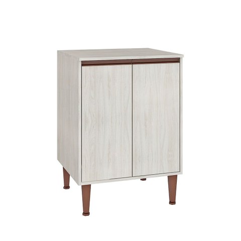 Balcão para Cozinha New 60 X 86 Cm 2 Portas Mdp Legno Nogueira - Clicklar