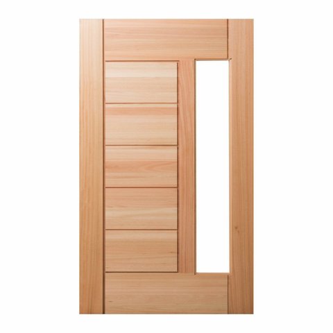 Folha de Porta  em Eucalipto Acabamento Natural 210x100cm PM76 Lira Cruzeiro Portas