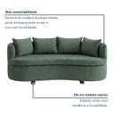 Ver imagem 7 de Sofá Orgânico 2 Lugares Madeira Maciça 200cm Linha Angra