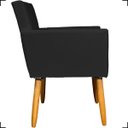 Ver imagem 3 de Poltrona Decorativa Para Recepção Manicure Sala De Espera Escritório Consultório Corino