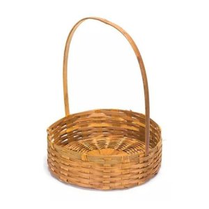 Fraldeira Cesta de Pascoa Bambu 35cm Lembrança Café da Manha