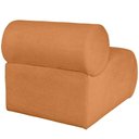 Ver imagem 4 de Poltrona Orgânica Luxo Virginia Sala Recepção Tecido Boucle Cor Terracota