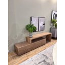 Ver imagem 2 de Rack Extensível Orion para Tv Grande 165 a 300 Cm Sala Amadeirado Carvalho Amêndoa