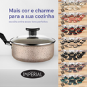 Ver imagem 2 de Conjunto Panelas 17 Pc Antiaderente Panela Pressão 4,5l Verm