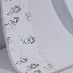 Cueiro Simples Tecebem Baby Carlota Malha Estampado kinder Rosa - 2