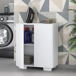 Armário Lavanderia com 2 Portas Multimóveis MP5023 Branco - 1