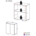 Ver imagem 3 de Armário Lavanderia com 2 Portas Multimóveis MP5023 Branco