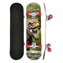 Skate Com Shape Em Madeira 80 Cm Dino - 1