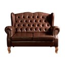 Ver imagem 1 de Namoradeira Chesterfield Imperador Sofá Vintage Capitonê - Couríssimo Café