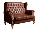 Ver imagem 2 de Namoradeira Chesterfield Imperador Sofá Vintage Capitonê - Couríssimo Café