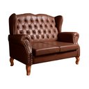 Ver imagem 2 de Namoradeira Chesterfield Imperador Sofá Vintage Capitonê - Couríssimo Café