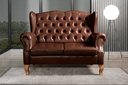 Ver imagem 3 de Namoradeira Chesterfield Imperador Sofá Vintage Capitonê - Couríssimo Café