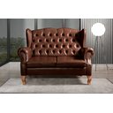Ver imagem 3 de Namoradeira Chesterfield Imperador Sofá Vintage Capitonê - Couríssimo Café