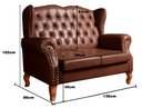 Ver imagem 4 de Namoradeira Chesterfield Imperador Sofá Vintage Capitonê - Couríssimo Café