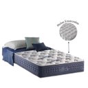 Ver imagem 2 de Colchão Anjos do Brasil Solteirão com Molas Ensacadas e Espuma Visco Gel Blue Sea 96x203x31