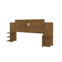 Ver imagem 3 de Cabeceira Para Cama Box Regulável ACAP Casal Com Prateleiras nas Laterais Para Objetos Cor Jequitiba