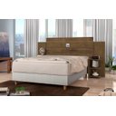 Ver imagem 1 de Cabeceira Para Cama Box Regulável ACAP Casal Com Prateleiras nas Laterais Para Objetos Cor Jequitiba
