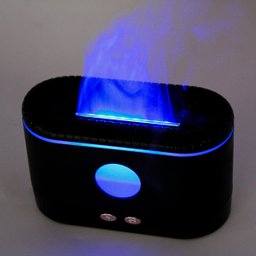 Umidificador Ar Luminária Fogueira Aromatizador:preto - 3