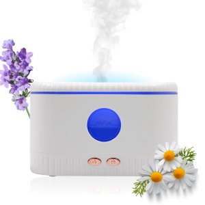 Umidificador Ar Luminária Fogueira Aromatizador:preto