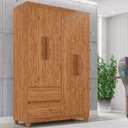 Ver imagem 1 de Guarda Roupa 4 Portas 2 Gavetas Dubai Plus Imop Móveis Cinamomo