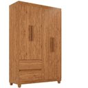 Ver mais imagens de Guarda Roupa 4 Portas 2 Gavetas Dubai Plus Imop Móveis Cinamomo