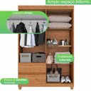 Ver imagem 5 de Guarda Roupa 4 Portas 2 Gavetas Dubai Plus Imop Móveis Cinamomo