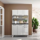 Ver imagem 1 de Armário De Cozinha Aço Kit Telasul Topázio Smart Branco