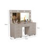 Penteadeira Camarim 9 Gavetas Classica Mila New C/led - Espelho - Gaveta Maquiagem:off - 7