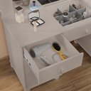 Ver imagem 6 de Penteadeira Camarim 9 Gavetas Classica Mila New C/led - Espelho - Gaveta Maquiagem:off