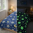 Ver imagem 1 de Manta Cobertor Infantil Brilha no Escuro Microfibra Super Macio com Conforto Térmico Premium Casa do