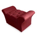 Ver imagem 3 de Kit Cabeceira Geovana + Calçadeira Baú Veneza Solteiro 120cm Suede - Renascer Decor:Vinho
