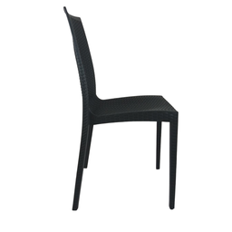 Cadeira Rattan Preta Sala de Jantar Área Externa Cozinha Restaurantes - 4