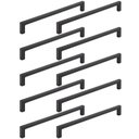Ver imagem 1 de Kit 10 Puxadores Alça para Móveis Linea Zamac 128mm Preto Industrial Portas Gavetas Armários