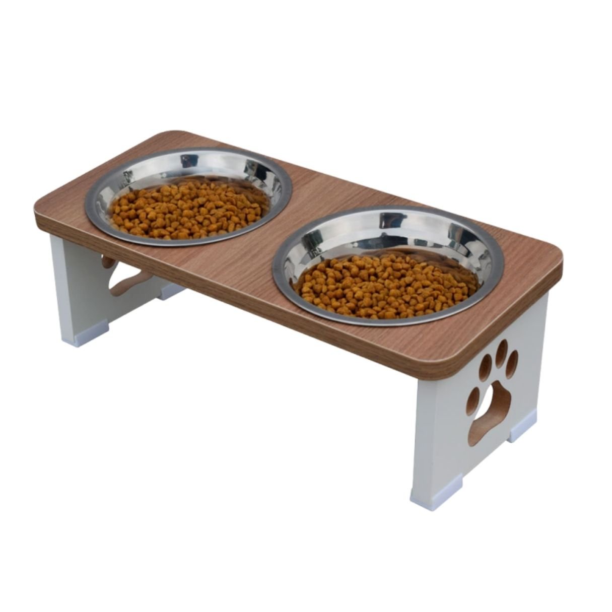 Comedouro Elevado Duplo Cachorro Pet Mdf