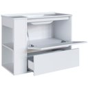 Ver imagem 6 de Gabinete Banheiro com Lavatório e Espelheira Zeus Branco F10 - Mpozenato