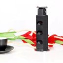 Ver imagem 2 de Torre de Tomada Multiplug Preta Embutir Mesa Granito Inox