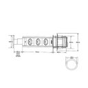 Ver imagem 4 de Torre de Tomada Multiplug Preta Embutir Mesa Granito Inox