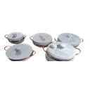 Ver imagem 1 de Conjunto com 5 Panelas em Pedra Sabão