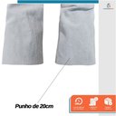 Ver imagem 3 de Luva de Raspa em Couro Punho 20 Proteção Individual Epi Segurança do Trabalho Soldador Construção