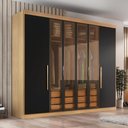 Ver imagem 2 de Guarda Roupa Casal Valencia 6 Portas 6 Gav C/ Vidro Reflecta Teka/onix