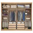 Ver imagem 4 de Guarda Roupa Casal Valencia 6 Portas 6 Gav C/ Vidro Reflecta Teka/onix