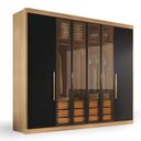 Ver imagem 7 de Guarda Roupa Casal Valencia 6 Portas 6 Gav C/ Vidro Reflecta Teka/onix