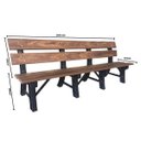 Ver imagem 3 de Banco de Jardim 200cm Madeira Plástica 