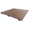 Deck de Madeira Plástica Modular 100cm x 100cm Click In Brasil - 3