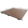 Deck de Madeira Plástica Modular 100cm x 100cm Click In Brasil - 5